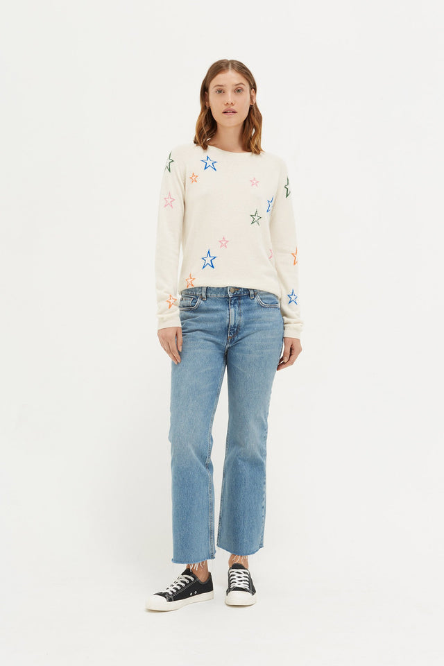 Cream Star Sweater image 3