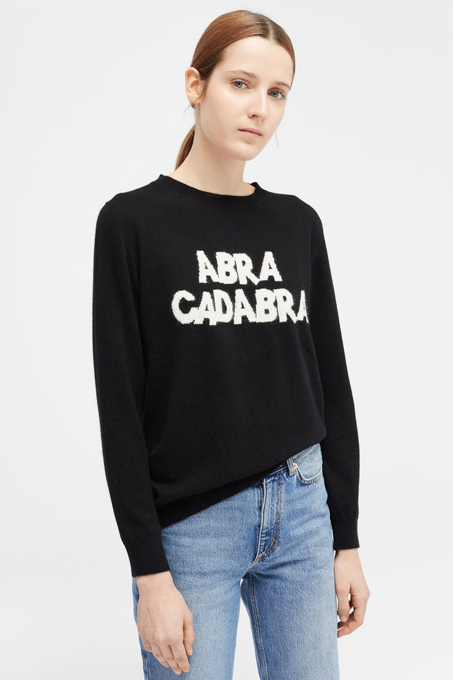Black Abracadabra Cashmere Sweater image 1