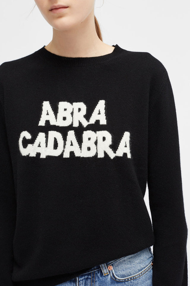 Black Abracadabra Cashmere Sweater image 4