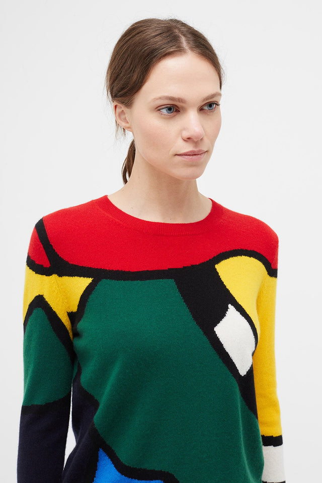 Multi-Colour Abstract Majestic Sweater image 1