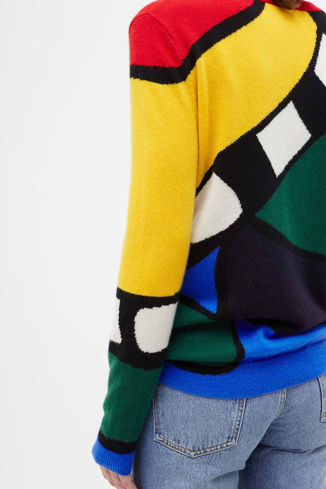 Multi-Colour Abstract Majestic Sweater image 4
