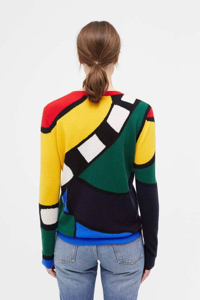Multi-Colour Abstract Majestic Sweater image 5
