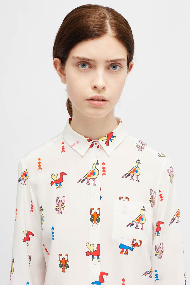 Ivory Aztec Classic Shirt image 4