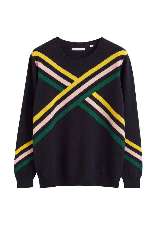 Navy Adagio Cashmere Sweater image 2