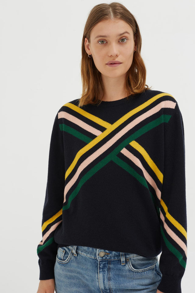 Navy Adagio Cashmere Sweater image 1