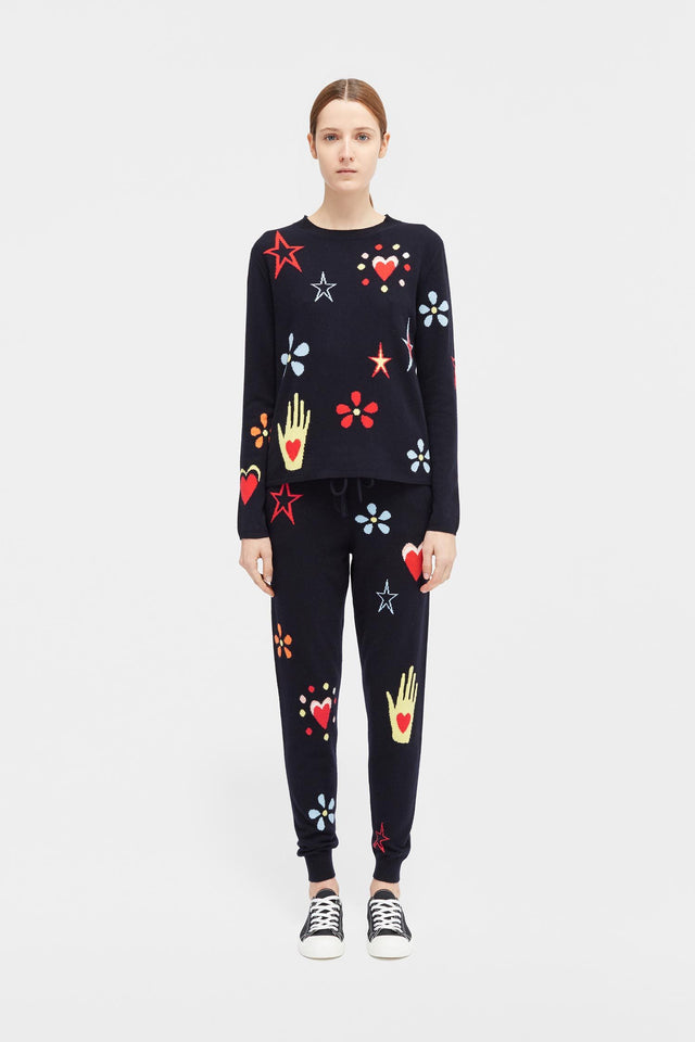 Navy All Over Milagro Sweater image 3