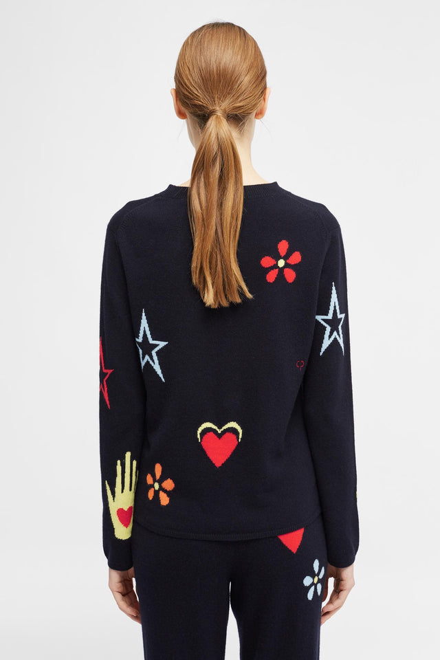 Navy All Over Milagro Sweater image 5