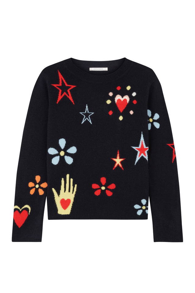 Navy All Over Milagro Sweater image 2