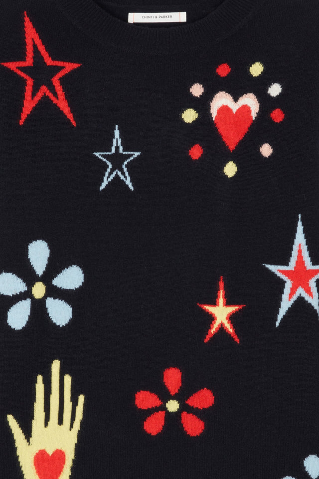 Navy All Over Milagro Sweater image 6