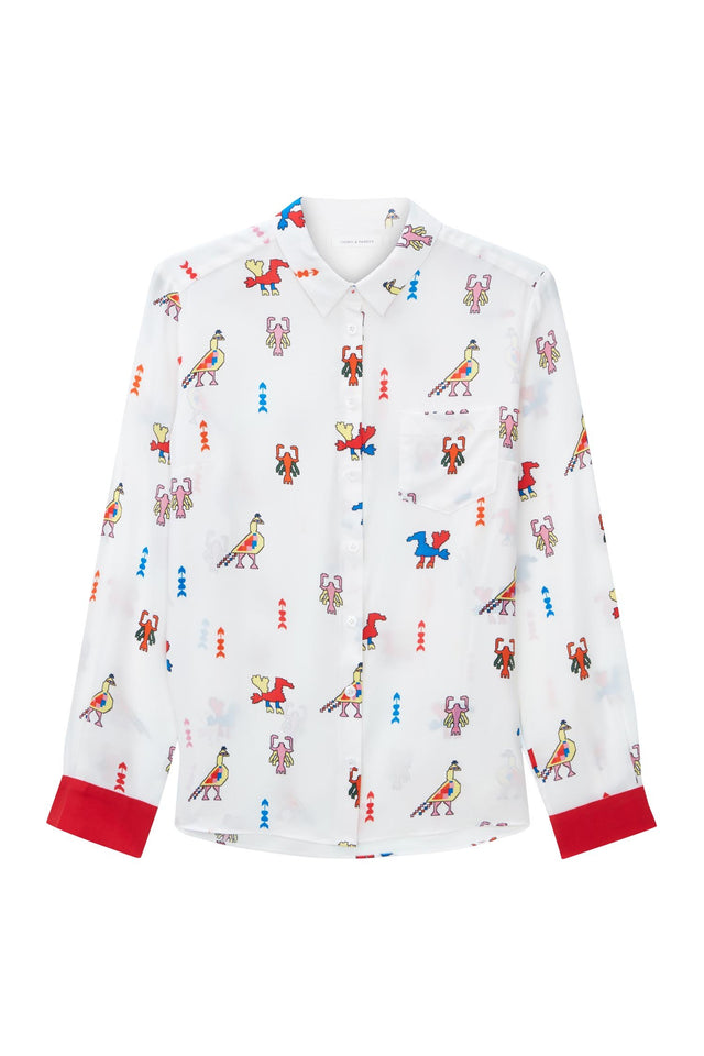 Ivory Aztec Classic Shirt image 2