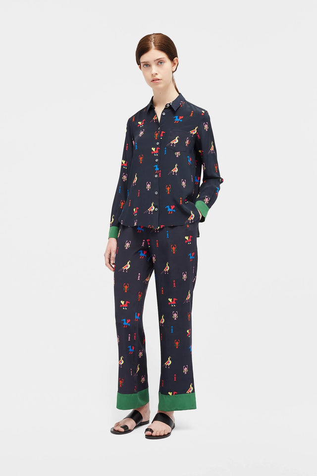 Navy Aztec Classic Shirt image 4