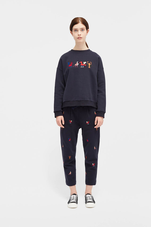 Navy Aztec Sweatshirt image 3