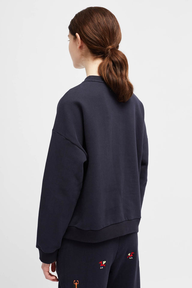 Navy Aztec Sweatshirt image 5