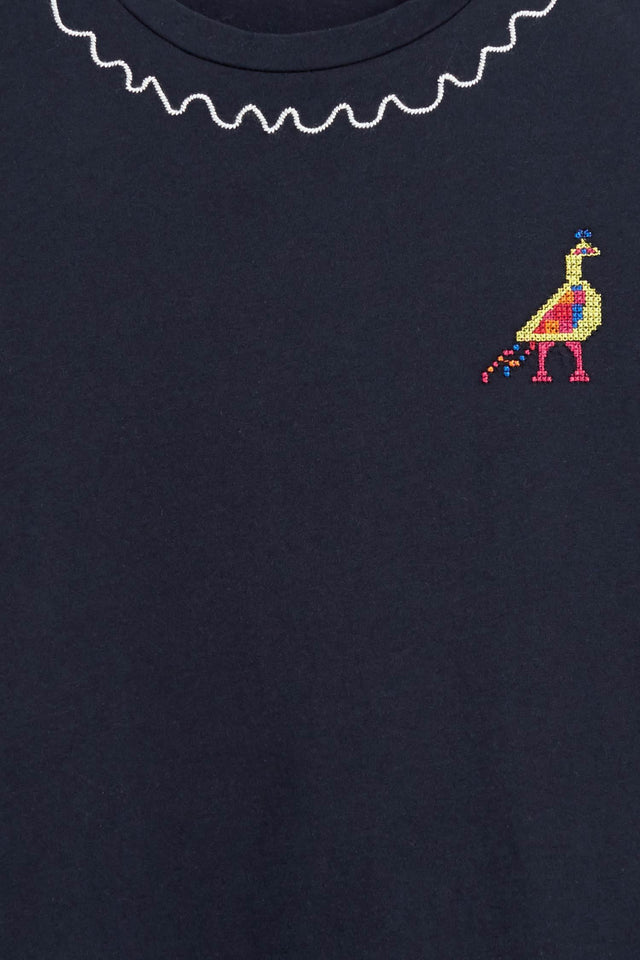 Navy Aztec T-Shirt image 6