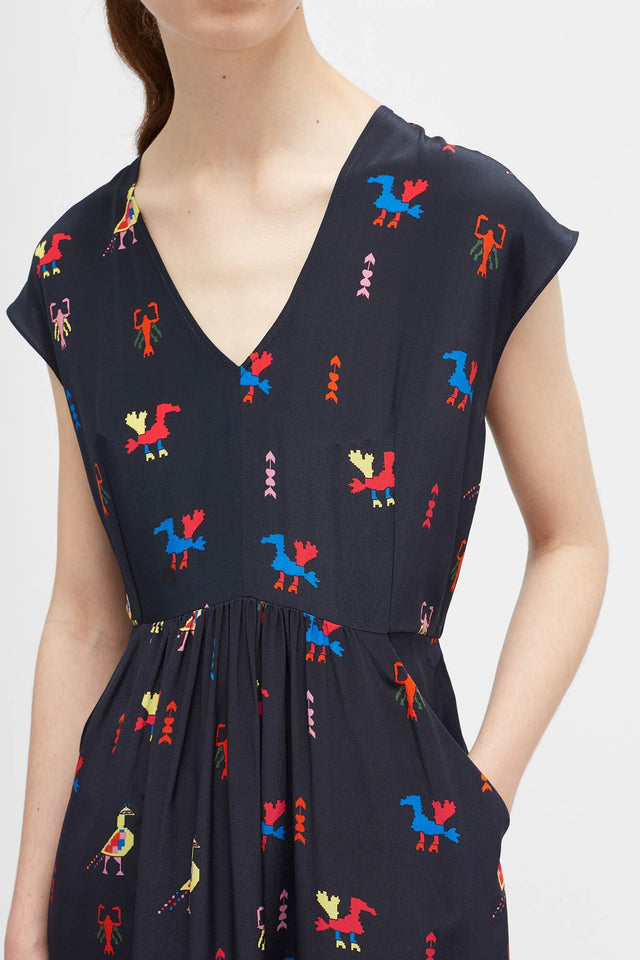 Navy Aztec Tattoo Dress image 4