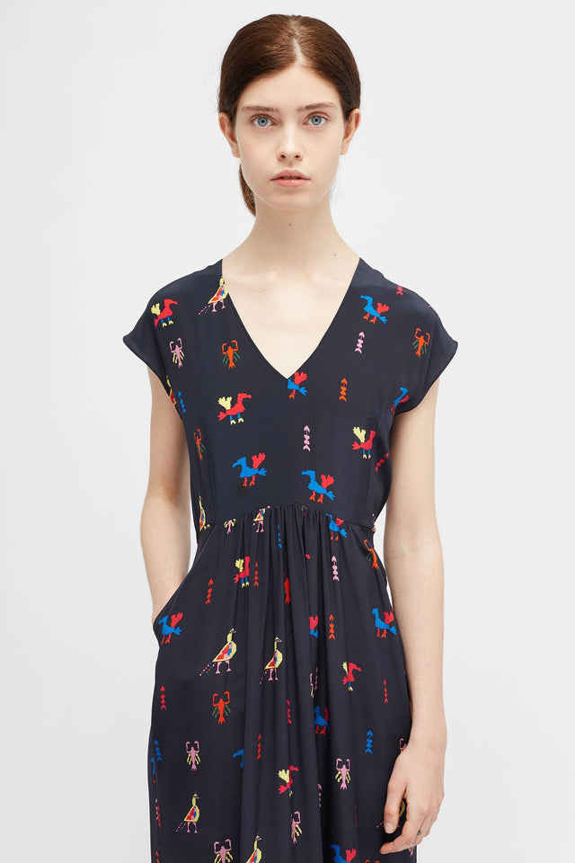 Navy Aztec Tattoo Dress image 3