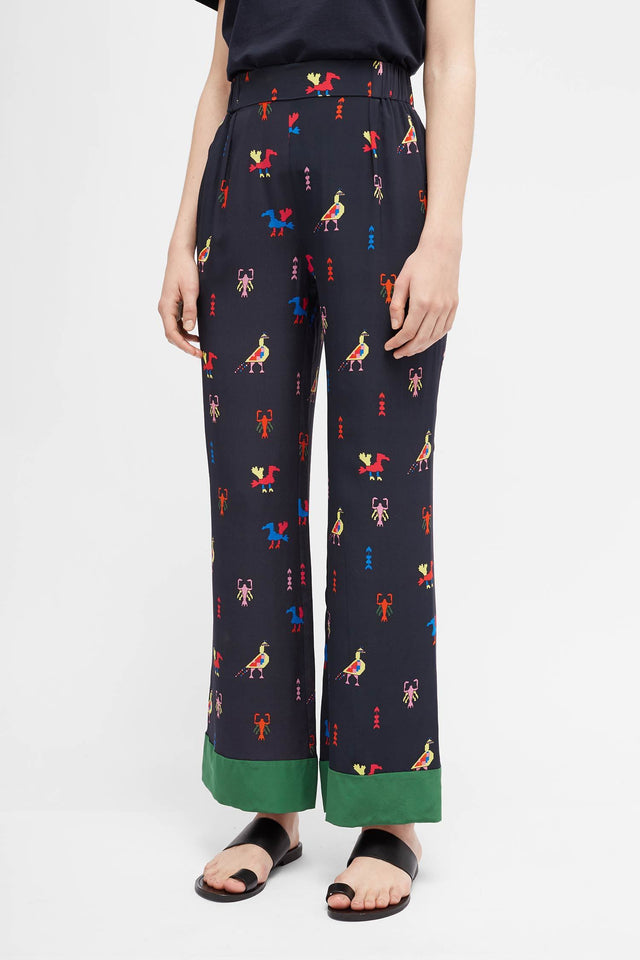 Navy Aztec Tattoo Pant image 5