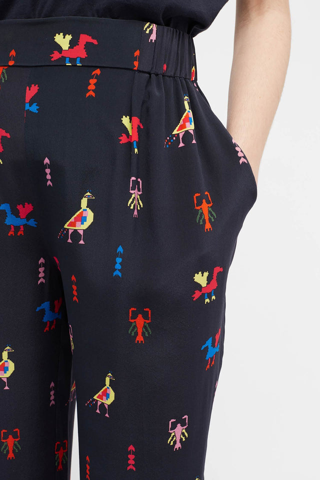 Navy Aztec Tattoo Pant image 1