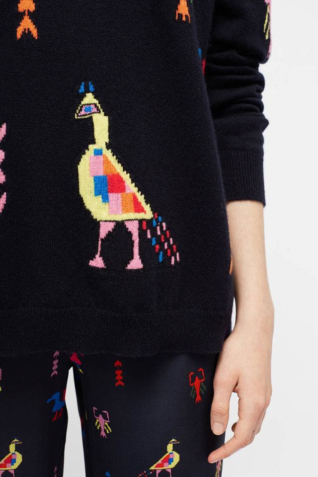 Navy Aztec Tattoo Sweater image 5