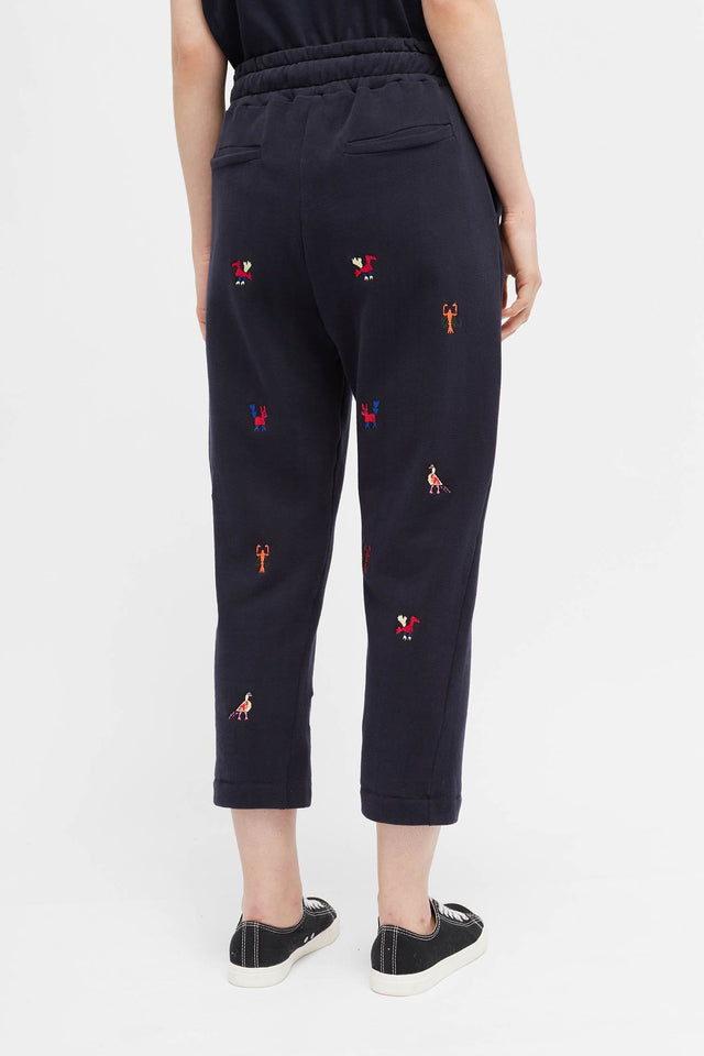 Navy Aztec Track Pants image 4