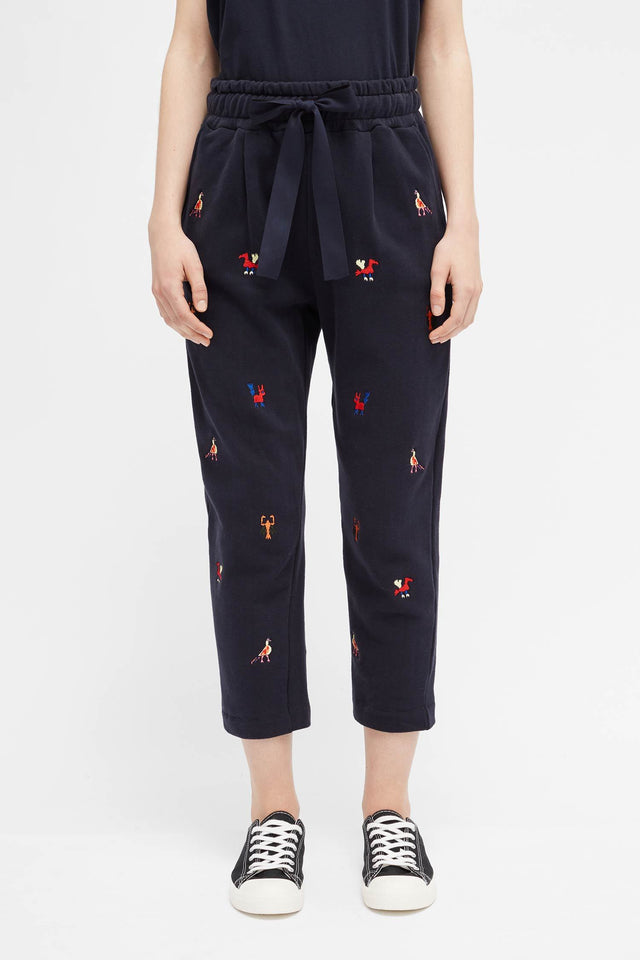 Navy Aztec Track Pants image 3