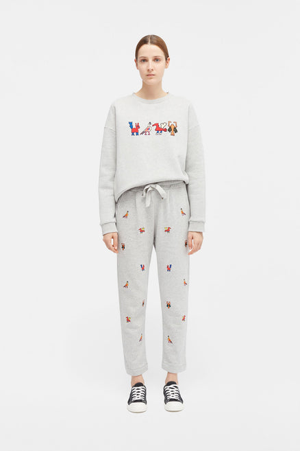 Grey Aztec Track Pants