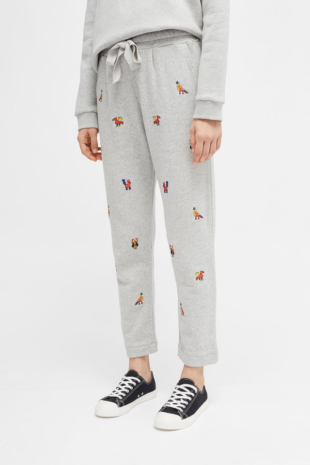 Grey Aztec Track Pants image 3