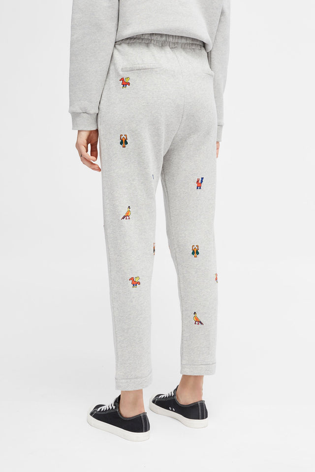 Grey Aztec Track Pants image 4