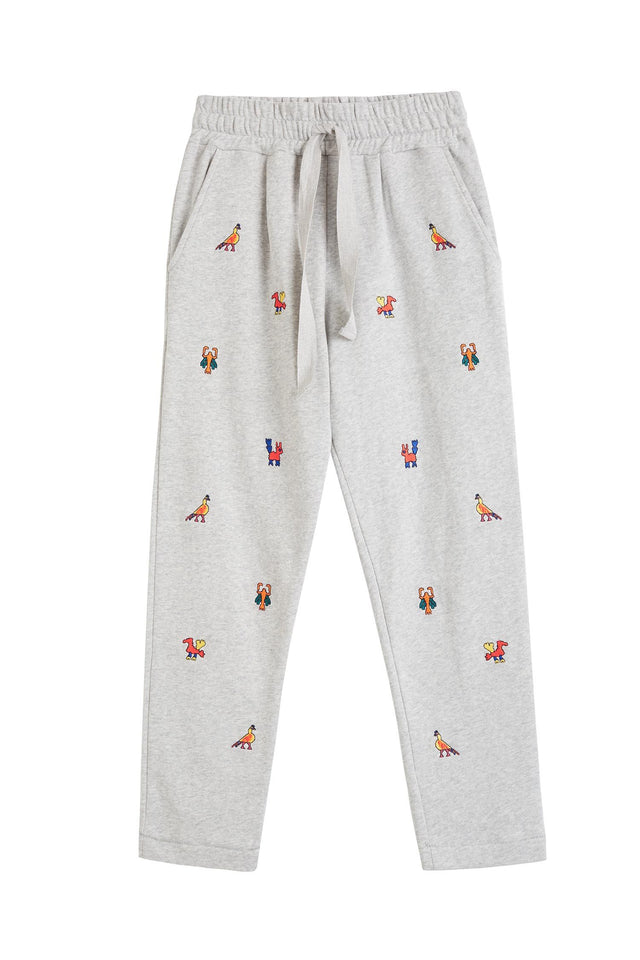 Grey Aztec Track Pants image 2