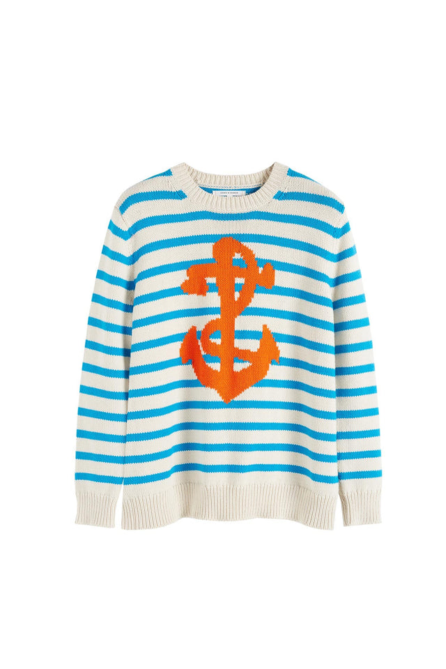 Cream Anchor Chunky Knit Sweater image 2