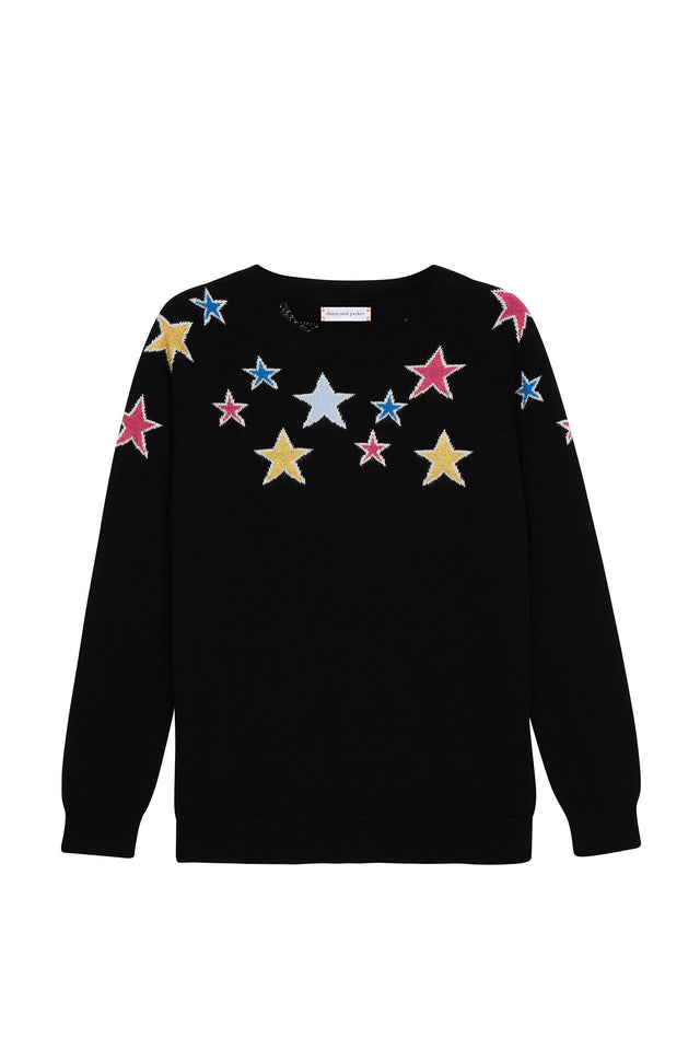 Black Stardust Lurex Cashmere Sweater image 2