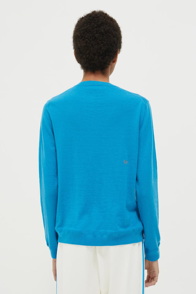 Blue Lemon Badge Cashmere Sweater image 5