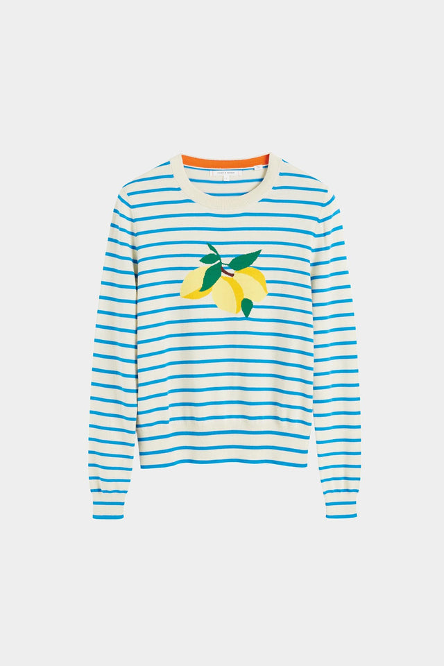 Blue Stripe Lemon Sweater image 2