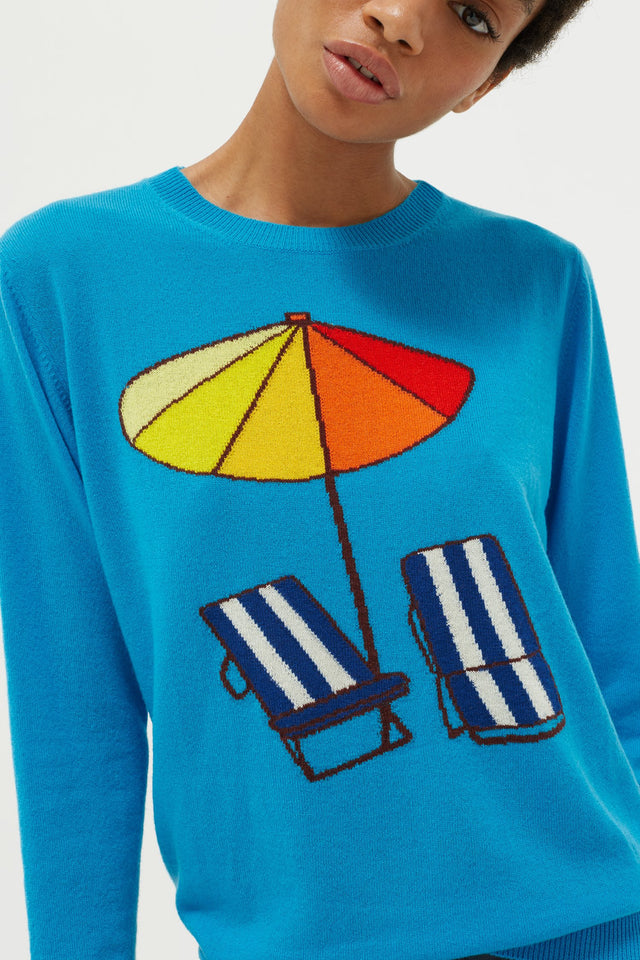 Blue Sunbed Cashmere Sweater image 5