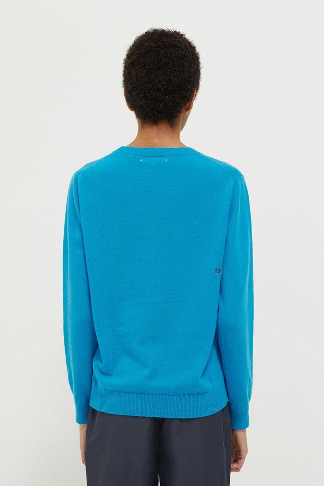 Blue Sunbed Cashmere Sweater image 3