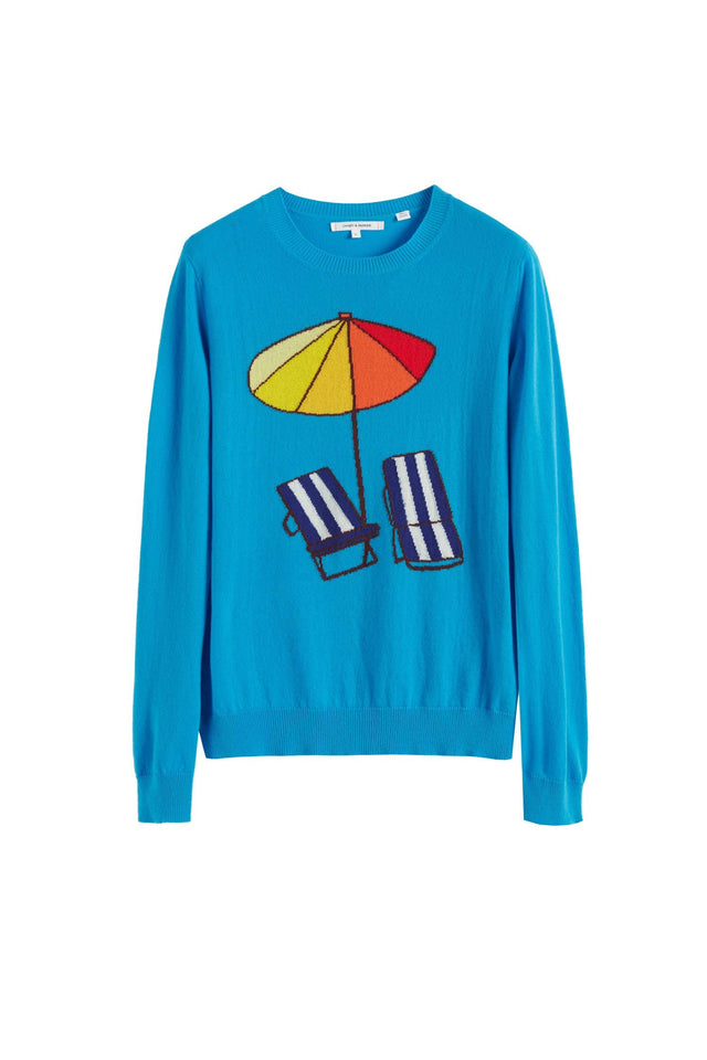 Blue Sunbed Cashmere Sweater image 2