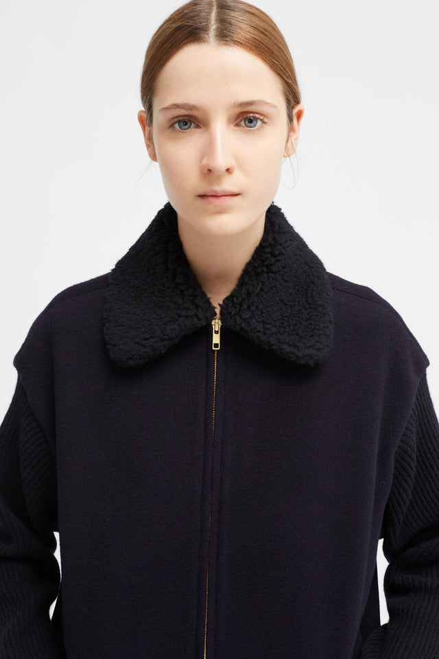 Navy Carmen Love Bomber Jacket image 4