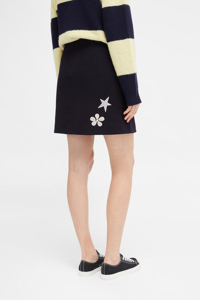 Navy Carmen Love Skirt image 3