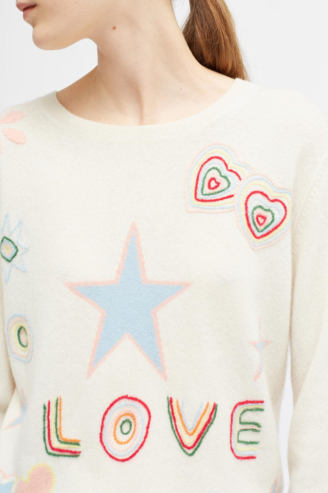 Cream Carmen Love Sweater image 4