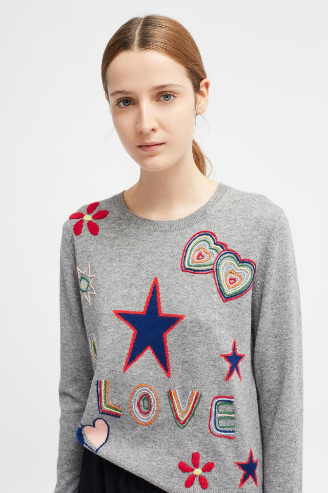 Grey Carmen Love Sweater image 4