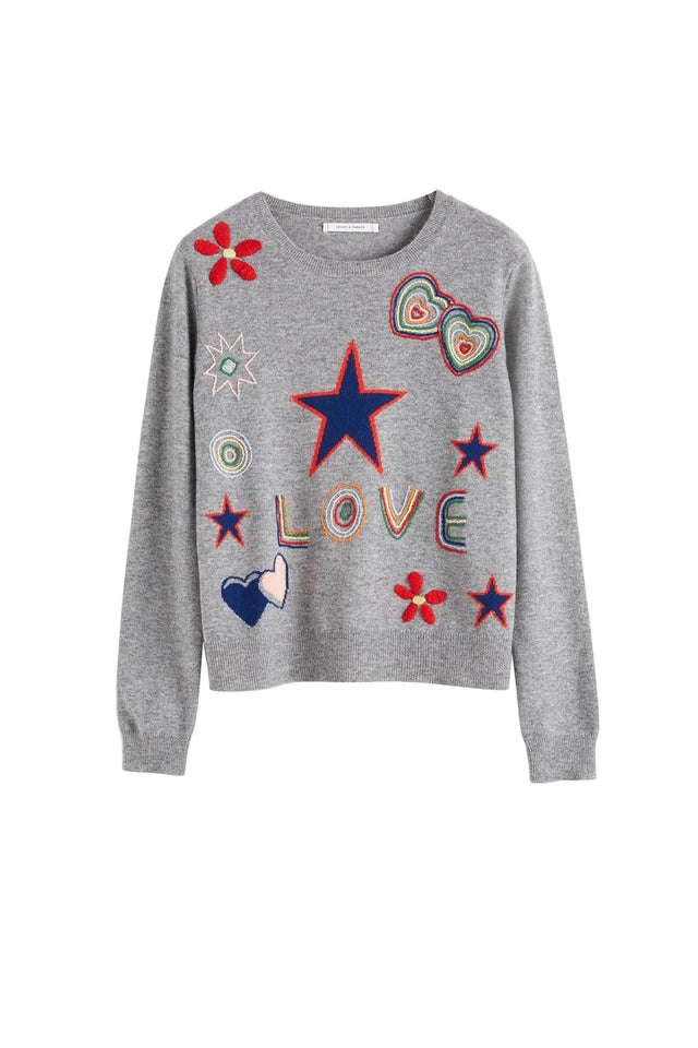 Grey Carmen Love Sweater image 2