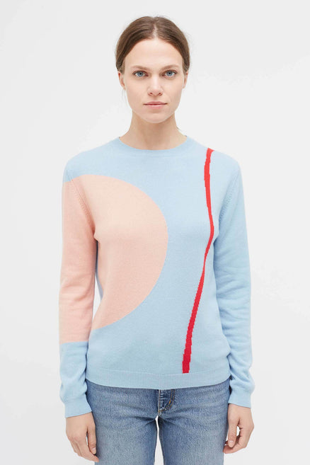 Blue Abstract III Caroline Popham Sweater