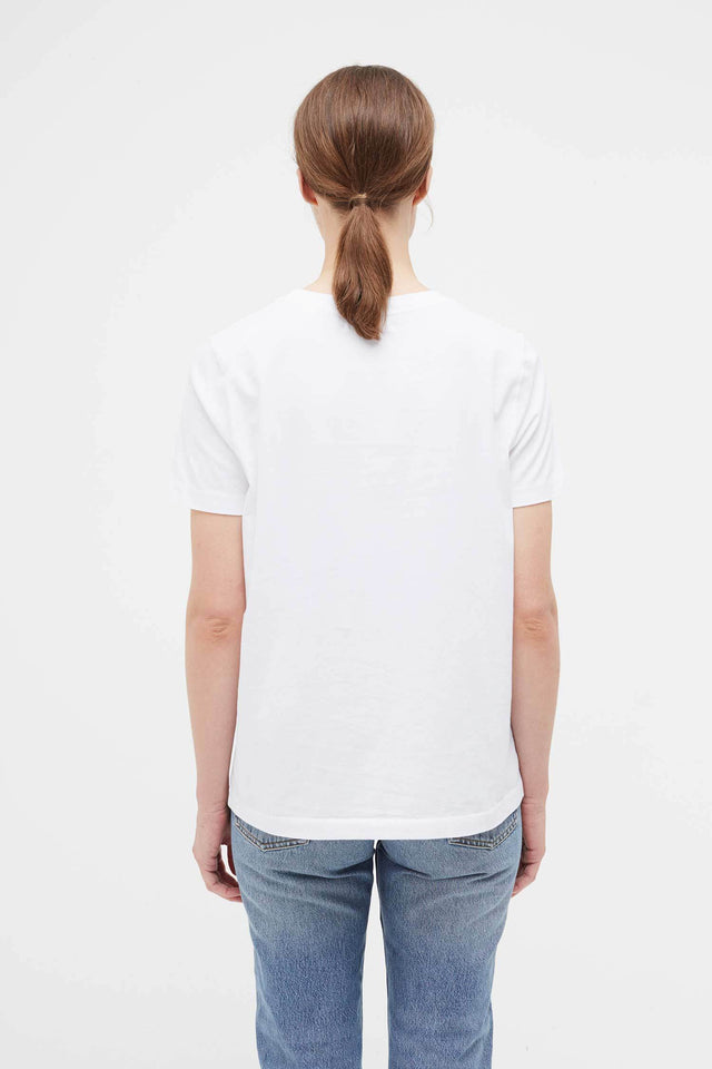 White Abstract V Caroline Popham T-Shirt image 5