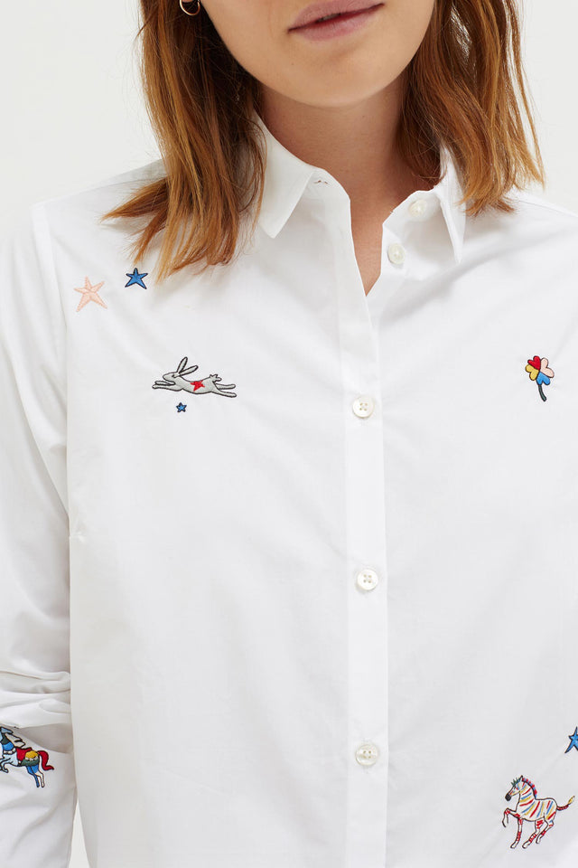 White Circus Cotton Shirt image 4