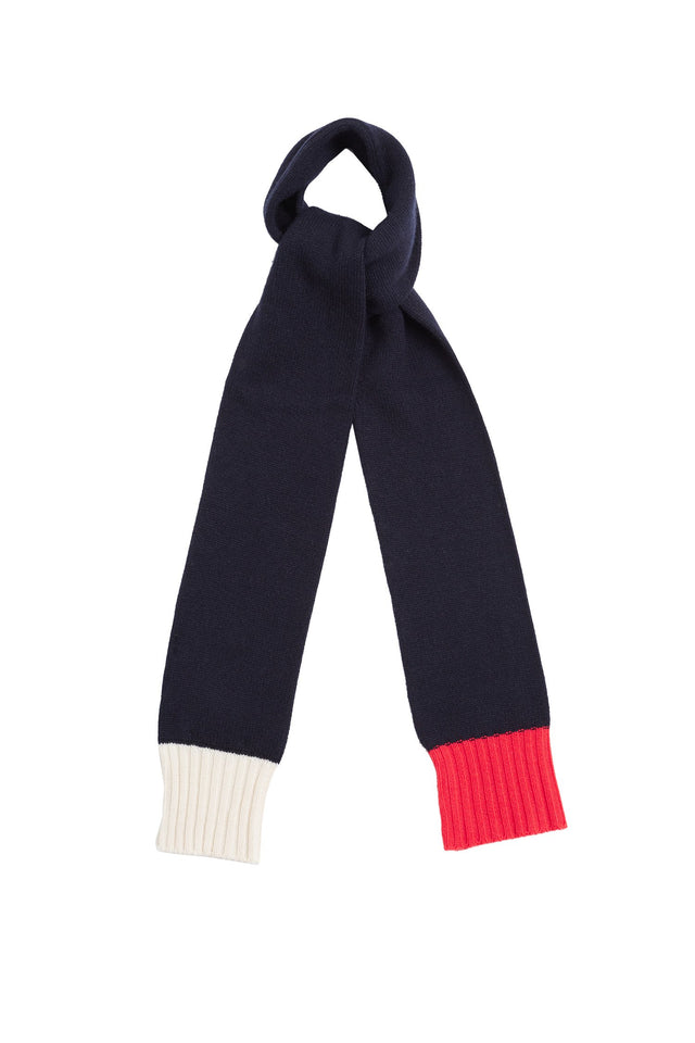 Navy Cashmere Scarf image 2
