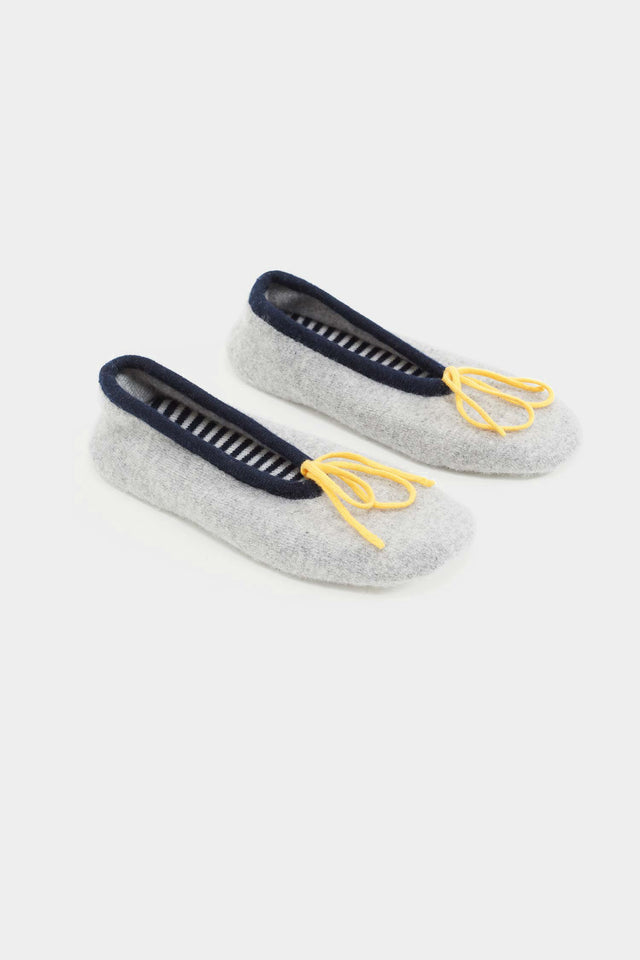 Grey Colour Block Slippers image 1