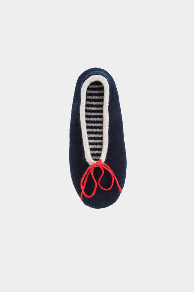 Navy Colour Block Slippers image 4