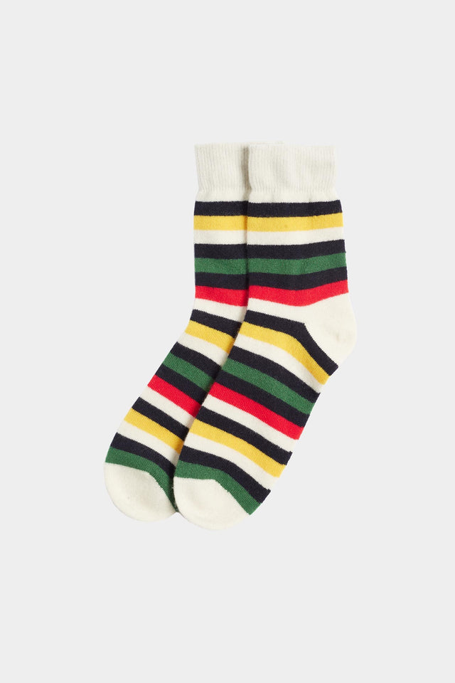 Navy Colour Block Socks image 1