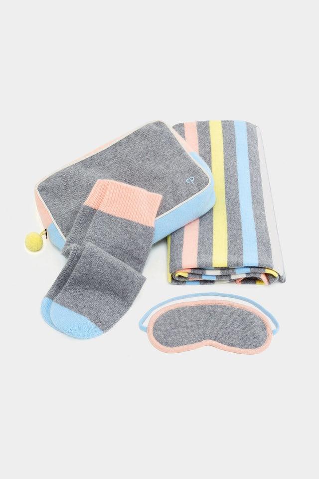 Grey Cashmere Colour Block Travel Bag image 1