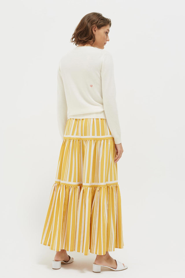 Cream Holiday Wool-Cashmere Sweater image 5